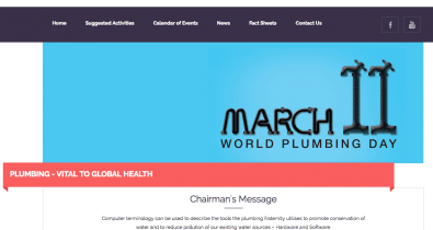 March 11 World Plumbing Day logo